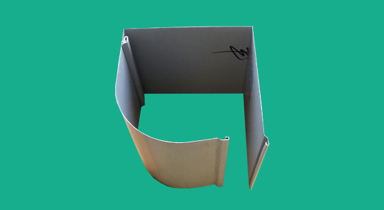1/4 round aluminium box for roller shutter